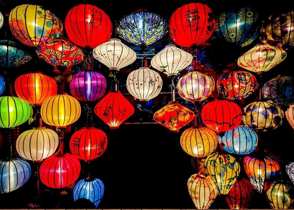 Photography Vietnam - Linternas coloridas Vietnam Año Nuevo vietnamita