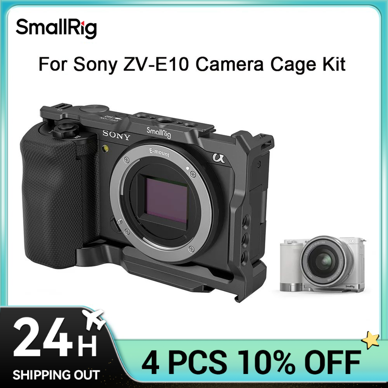 Sony Camera A6400 - SmallRig-jaula para cámara Sony ZVE10 con