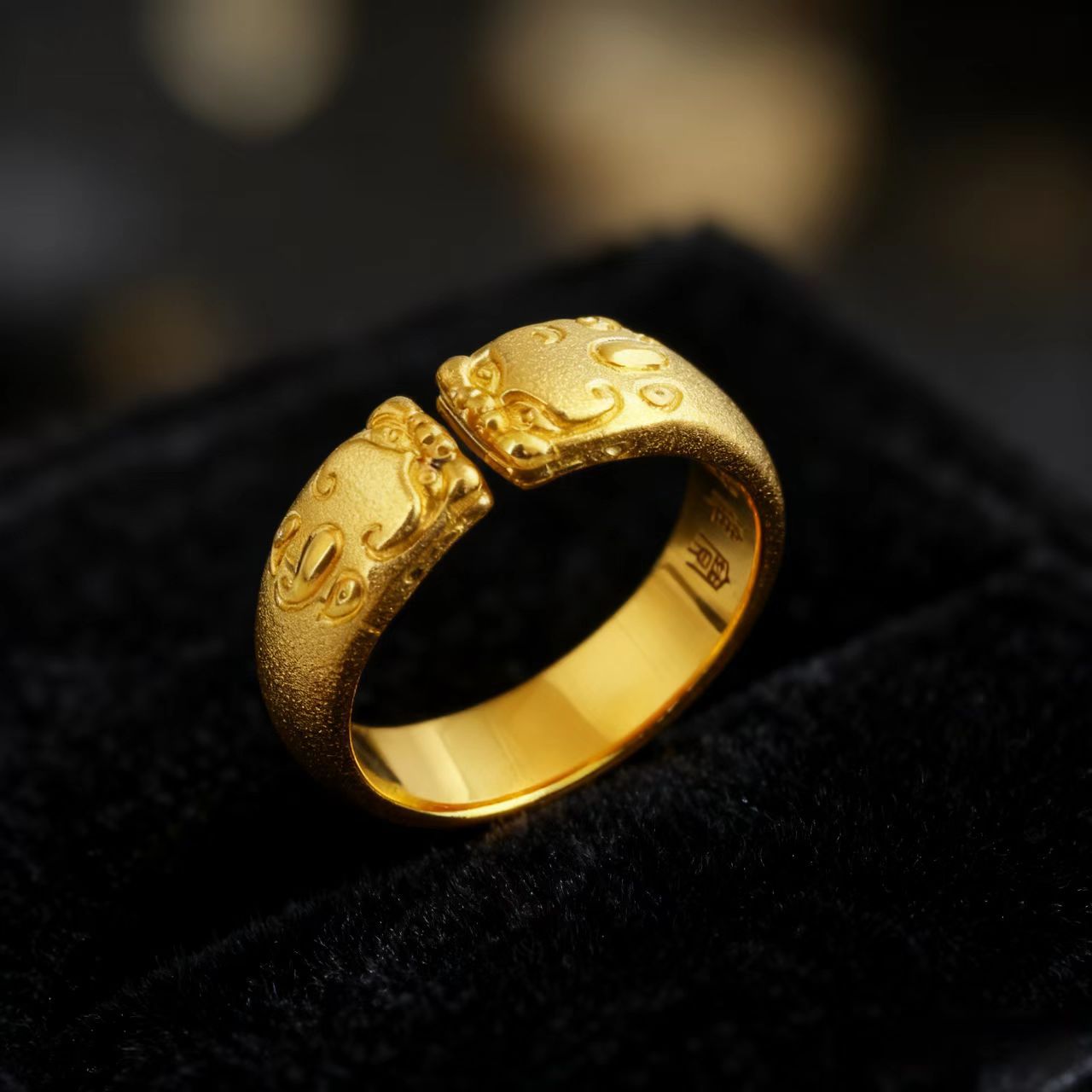 Anillo abierto Pixiu Pareja de - Photography Yellow reseña y precio